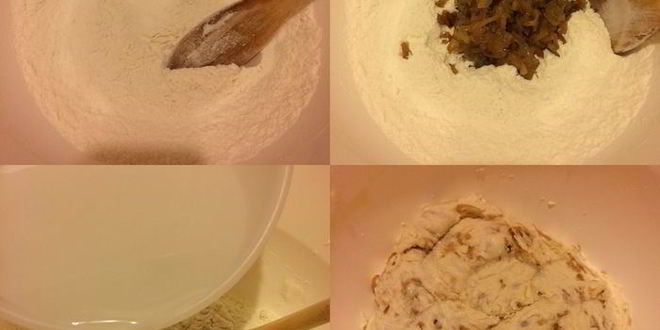 Рецепт лукового хлеба без замеса