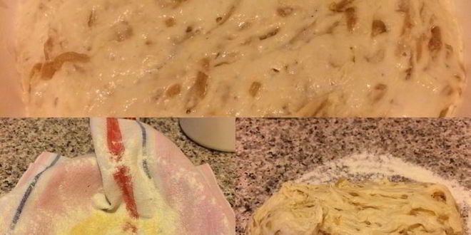 Рецепт лукового хлеба без замеса