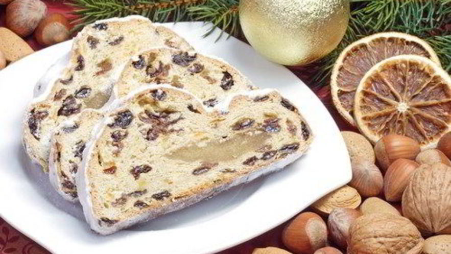 Рецепт сладкого хлеба с сухофруктами и марципаном