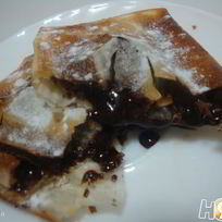 Рецепт Хрустящих конвертиков с шоколадом