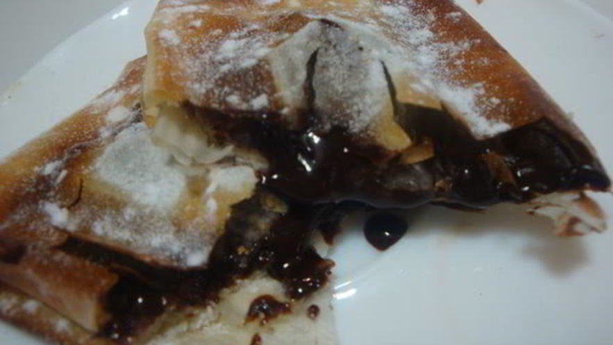 Рецепт хрустящих конвертиков с шоколадом