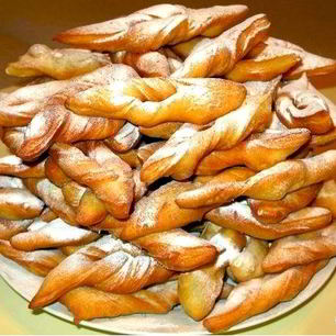 Рецепт Хвороста тонкого хрустящего на кефире