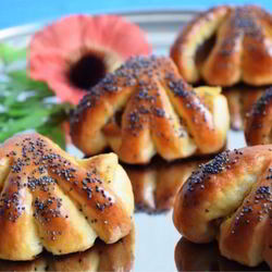 Рецепт Конвертиков с яблоками из творожного теста