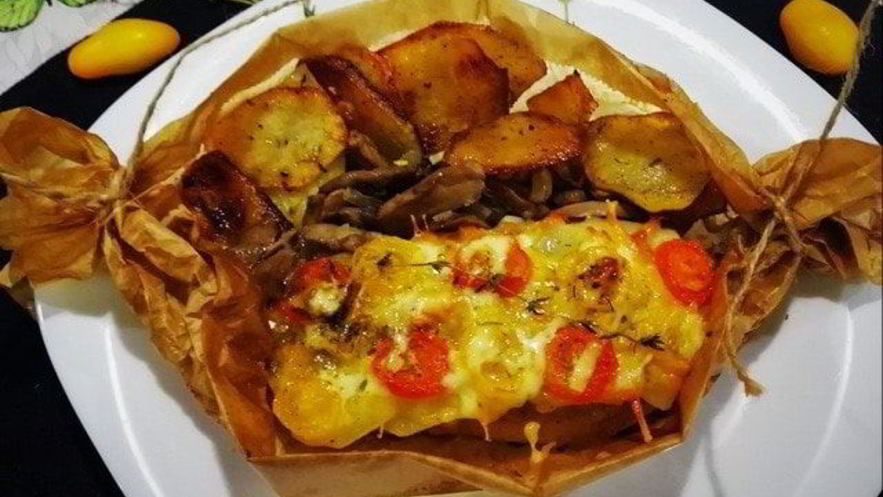 Рецепт конвертиков со свининой и картофелем