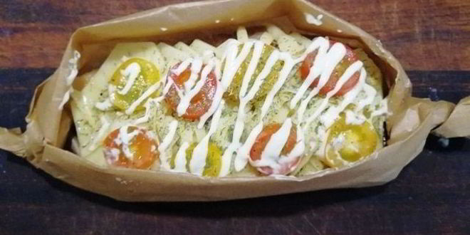 Рецепт конвертиков со свининой и картофелем