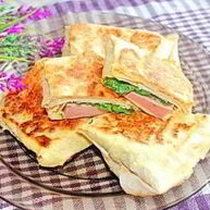Рецепт Конвертиков из лаваша с ветчиной