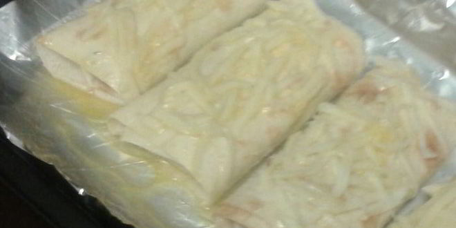 Рецепт лаваша под грилем с сырной корочкой