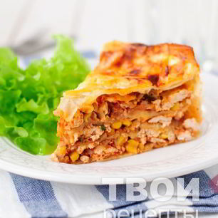 Рецепт Лаваша с фаршем