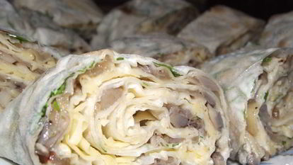 Рецепт Лаваша с грибами и сыром