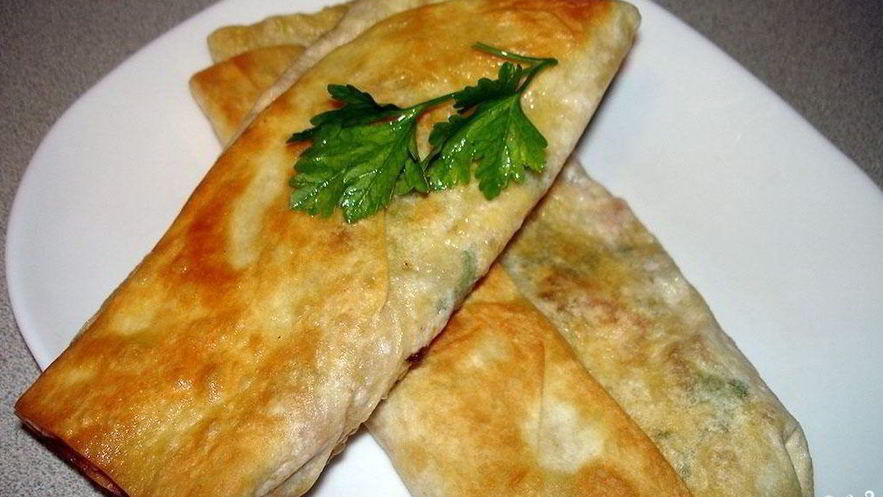 Рецепт лаваша с колбасой и сыром