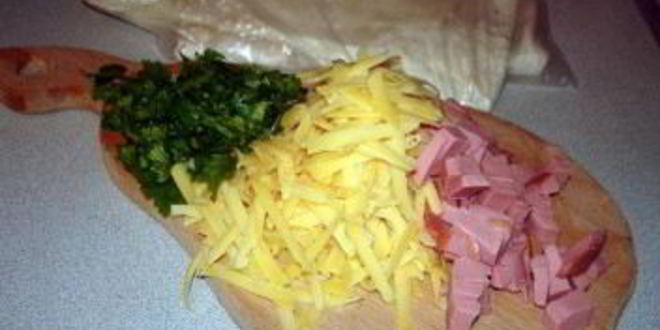 Рецепт лаваша с колбасой и сыром