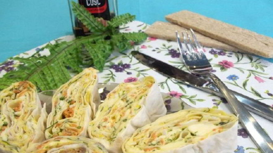 Рецепт лаваша с курицей и корейской морковкой