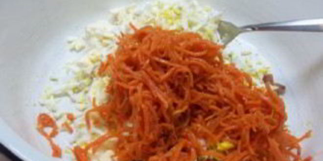 Рецепт лаваша с курицей и корейской морковкой