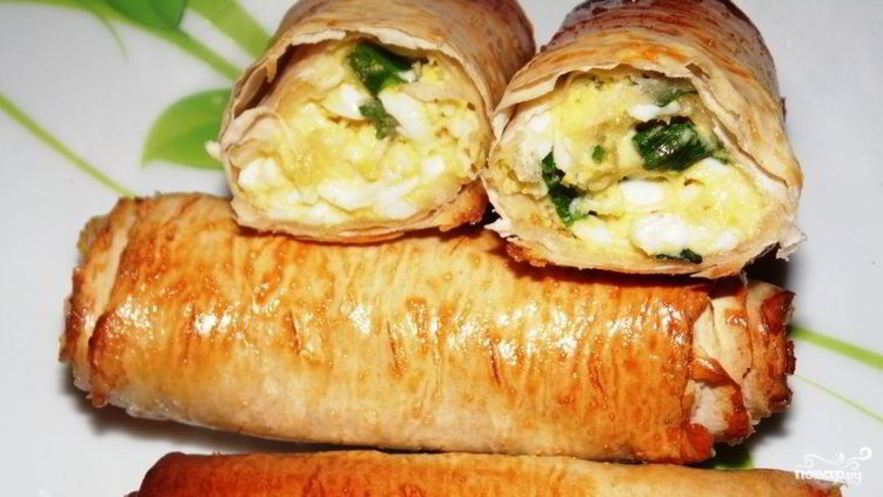 Рецепт лаваша с луком