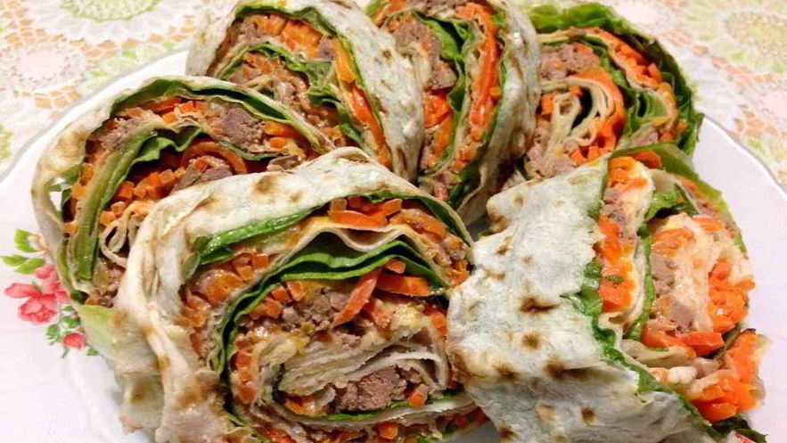 Рецепт лаваша с печенью