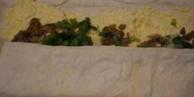 Рецепт лаваша с шампиньонами