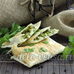 Рецепт Лаваша с сыром и зеленью