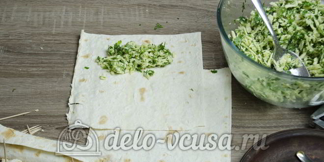 Рецепт лаваша с сыром и зеленью