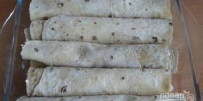 Рецепт лаваша с творогом сладкий