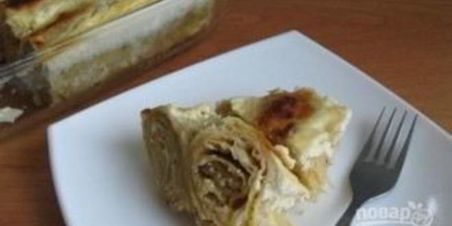 Рецепт лаваша с творогом сладкий