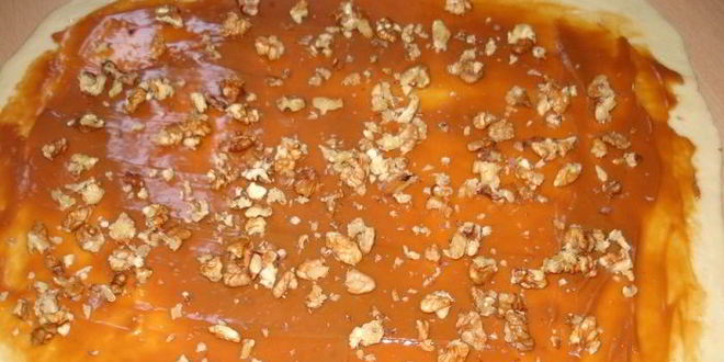 Рецепт лаваша со сгущенкой и орехами