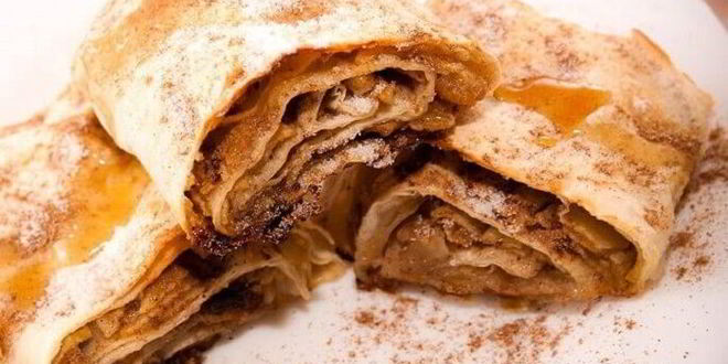 Рецепт лаваша со сгущенкой и орехами