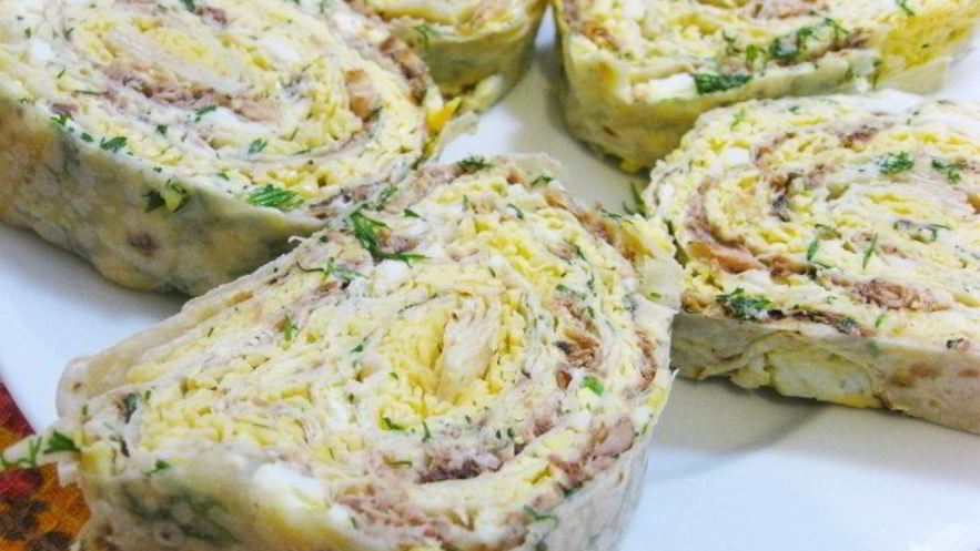 Рецепт лаваша со скумбрией