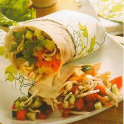 Рецепт Лаваша со свежими овощами