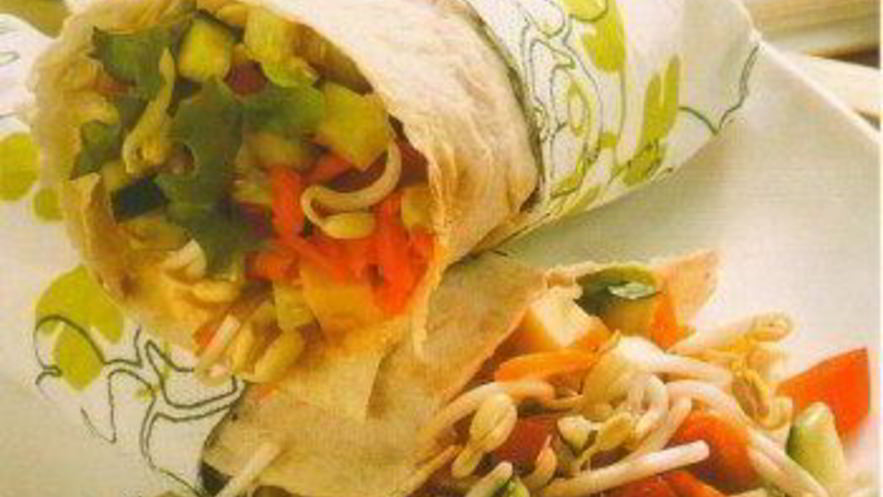 Рецепт лаваша со свежими овощами