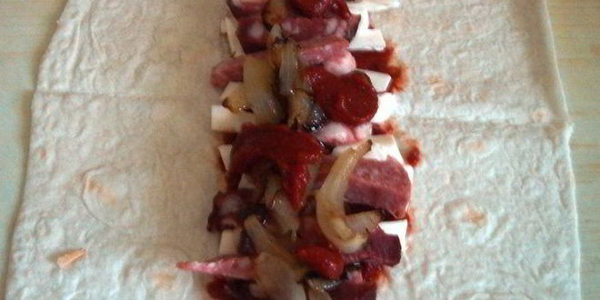 Рецепт лавашика начиненного