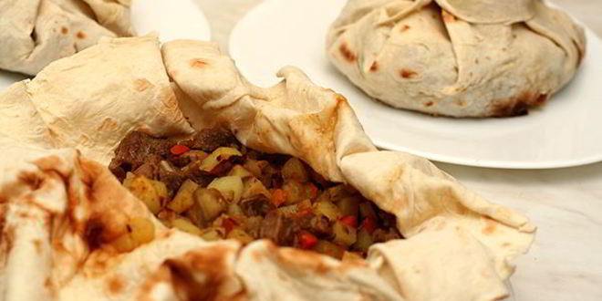 Рецепт мяса в армянском лаваше