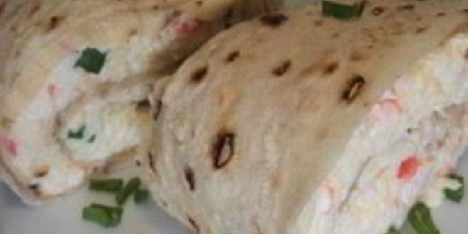 Рецепт рулетиков из лаваша с крабовыми палочками