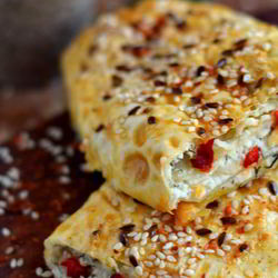 Рецепт Рулетиков из лаваша с начинкой