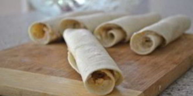 Рецепт рулетиков в лаваше