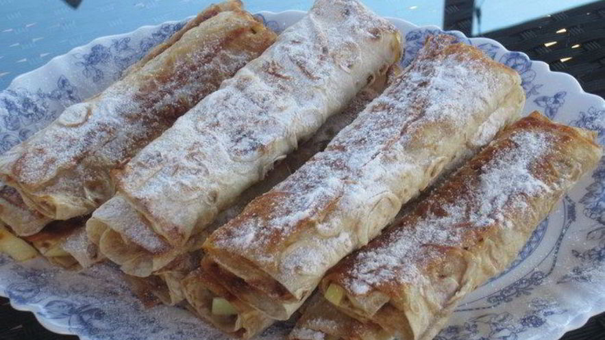 Рецепт яблок в лаваше