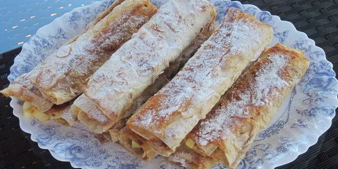 Рецепт яблок в лаваше