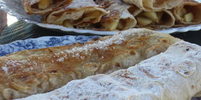 Рецепт яблок в лаваше