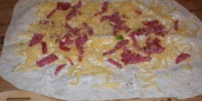 Рецепт закуски из лаваша с корейской морковкой