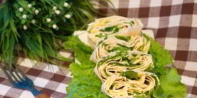 Рецепт закуски из лаваша с сыром