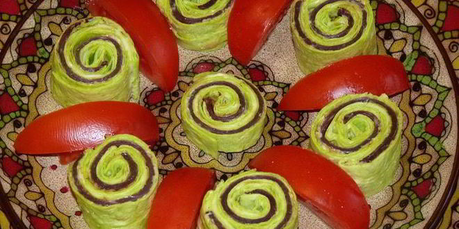 Рецепт закуски из лаваша улитки