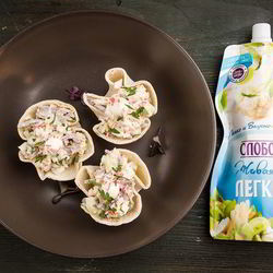 Рецепт Закуски в лаваше из крабовых палочек