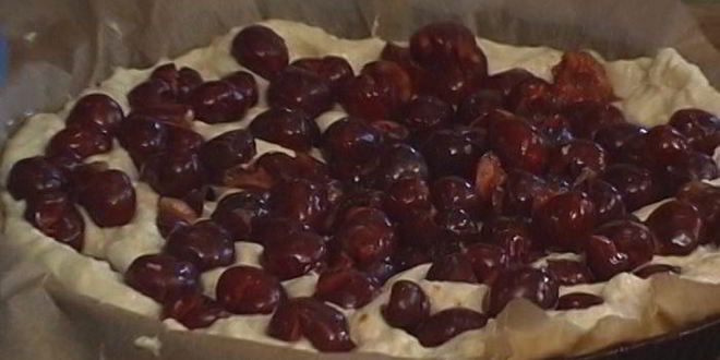 Рецепт фокаччи с черешней