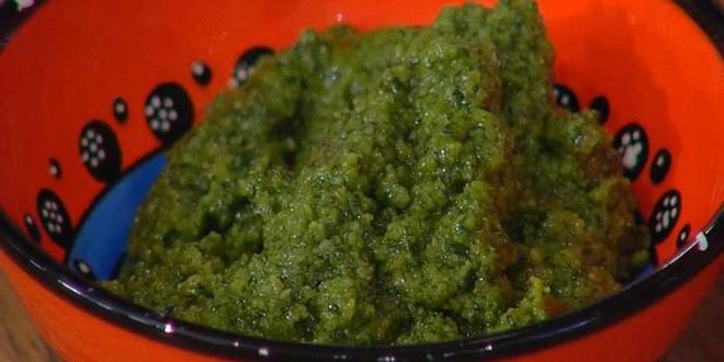 Рецепт фокаччи с помидорами черри и соусом песто