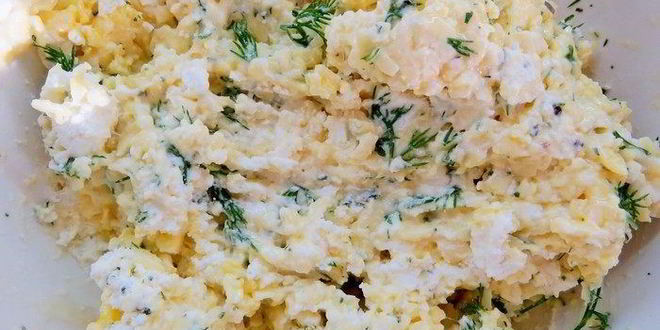 Рецепт лепешки с отрубями, сыром и зеленью