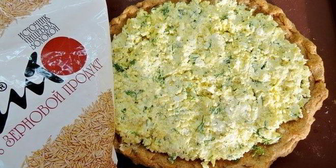 Рецепт лепешки с отрубями, сыром и зеленью