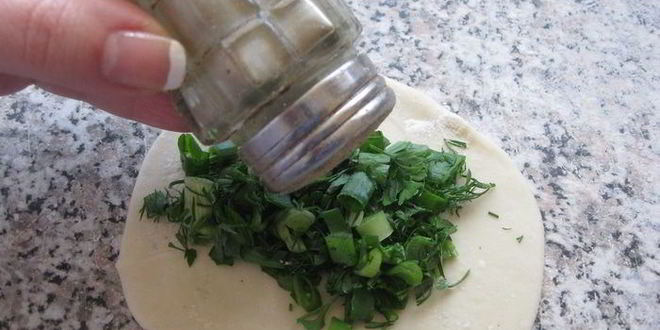 Рецепт лепешки с зеленью