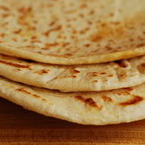 Лепешки с начинкой на сковороде