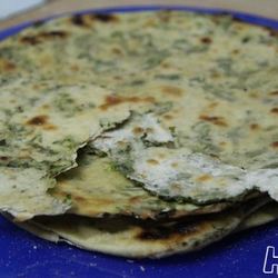 Рецепт Постных лепешек с зеленым луком