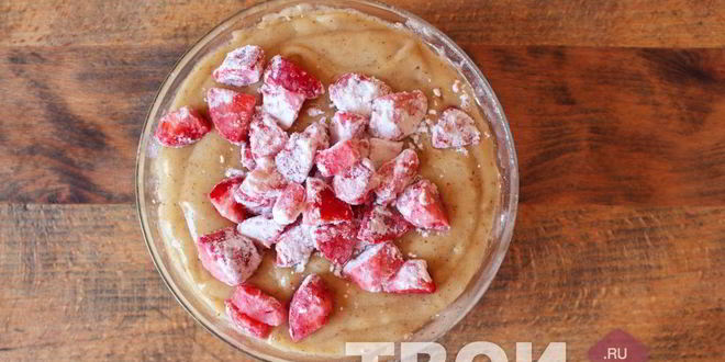 Рецепт клубничных маффинов