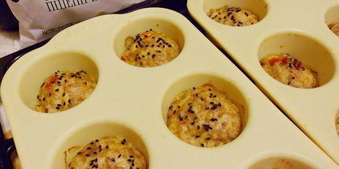 Рецепт куриных маффинов с отрубями